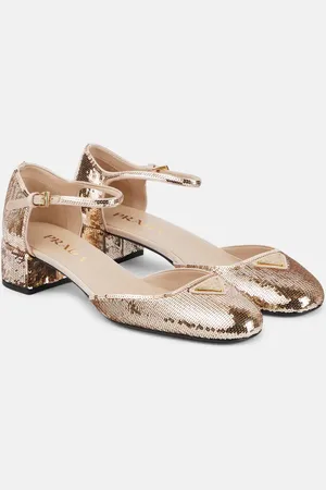 Prada Sequined Mary Jane pumps
