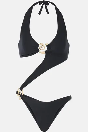 SAME Spiral cutout halterneck swimsuit