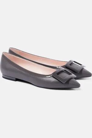 Roger Vivier Gommettine leather ballet flats