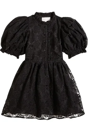 Petite Amalie Lace-trimmed cotton-blend dress