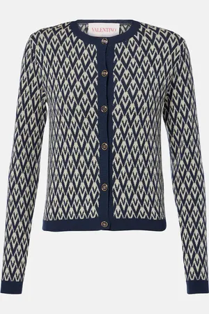 VALENTINO Toute La V virgin wool cardigan