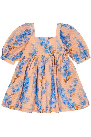 MORLEY Suzy Delphinium printed cotton dress