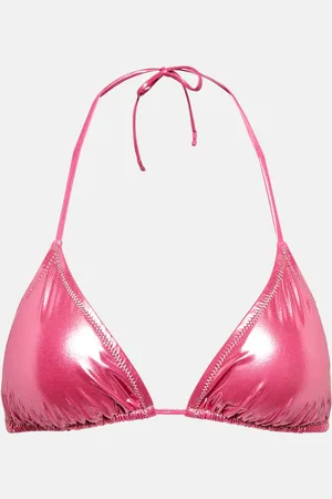 Reina Olga Love lame triangle bikini top