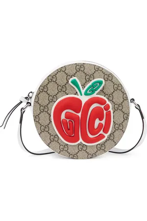 Gucci GG appliqued canvas shoulder bag