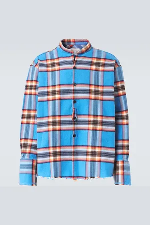 GREG LAUREN Plaid cotton shirt