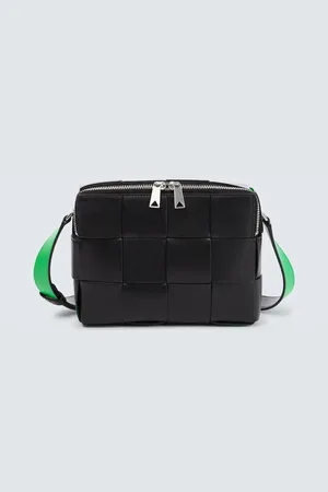 Bottega Veneta Cassette Small Intreccio leather camera bag