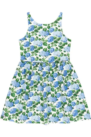 Ralph Lauren Floral cotton-blend pique dress