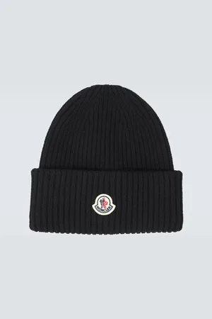 Moncler Logo wool and cashmere beanie