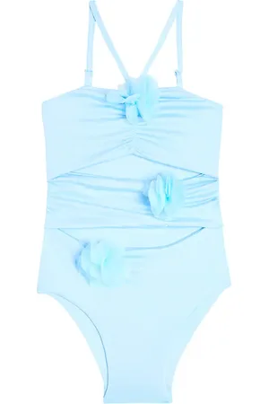 MONNALISA Floral-applique swimsuit
