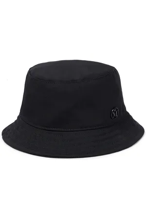 Maison Michel Kids Logo wool canvas bucket hat