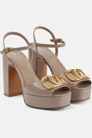 VALENTINO GARAVANI VLogo leather platform sandals