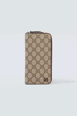 Gucci GG canvas and leather wallet
