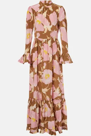 La DoubleJ Visconti silk crepe de chine maxi dress