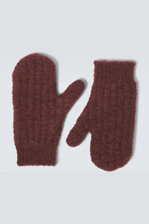 Jil Sander Knitted wool-blend mittens