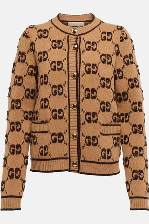 Gucci GG jacquard wool boucle cardigan