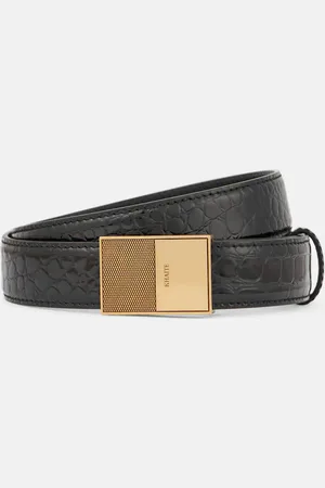 Khaite Elio croc-effect leather belt