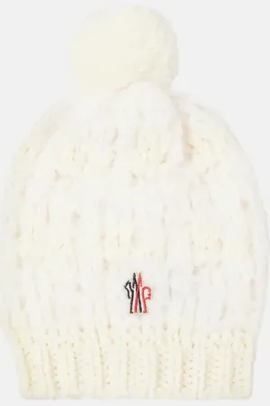 Moncler Logo alpaca and wool-blend beanie