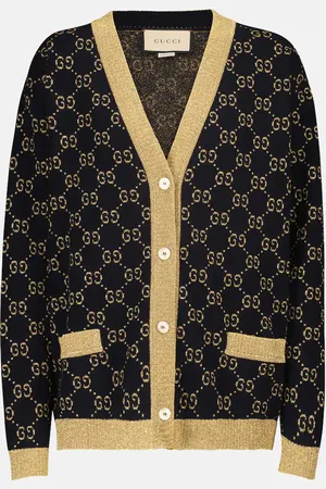 Gucci Cotton-blend lame cardigan