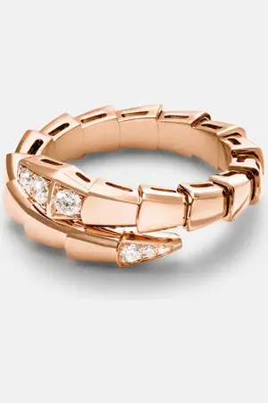 Bvlgari Serpenti Viper 18kt ring with diamonds