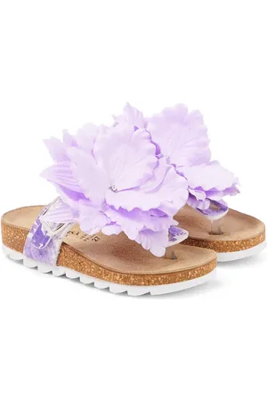 MONNALISA Floral-applique sandals