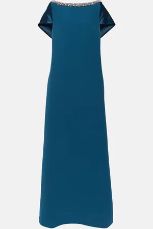 Safiyaa Sallie embellished crepe gown