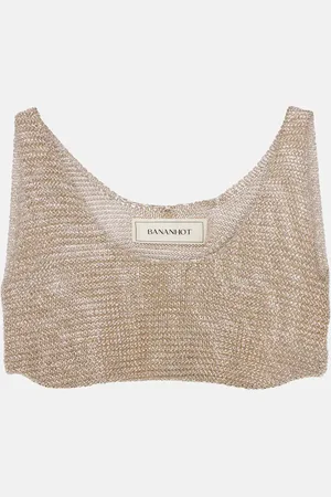 Bananhot Knitted lame bra top
