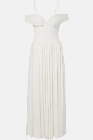 Simkhai Amarantha draped jersey maxi dress