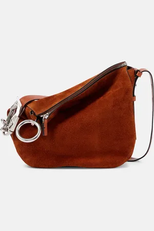 Burberry Knight Small suede shoulder bag