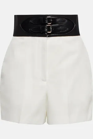 Alaïa Belted high-rise shorts