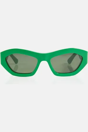 Bottega Veneta Angle hexagonal cat-eye sunglasses