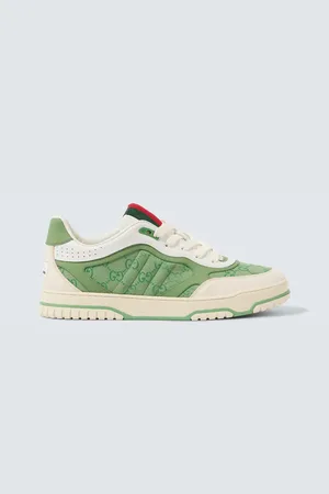 Gucci Re-Web leather-trimmed sneakers