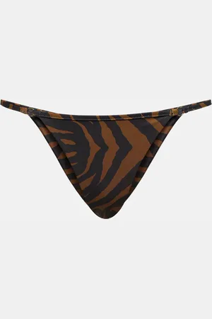 SAME Zebra-print bikini bottoms
