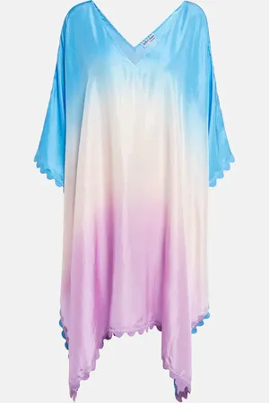 Juliet Dunn Ombre silk poncho