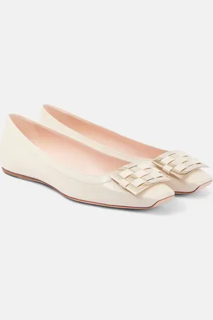 Roger Vivier Trompette Ball leather ballet flats