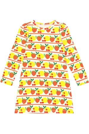 Mini Rodini Fruits cotton-blend dress