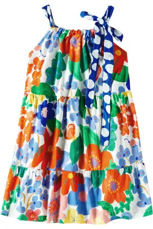 FÁBULA Recanto Das Flores printed cotton dress