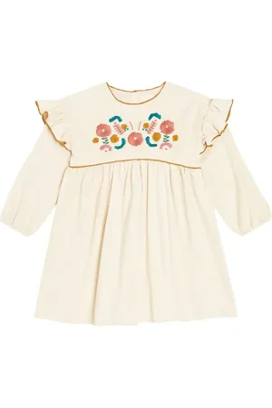 Louise Misha Illia embroidered corduroy dress