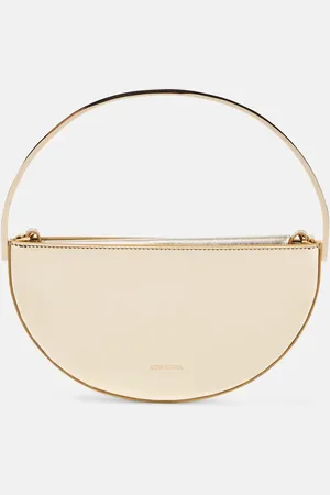 Aquazzura Purist Mini metallic leather shoulder bag