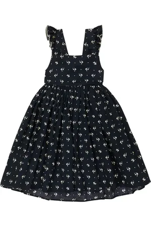 PAADE Ruched floral cotton dress