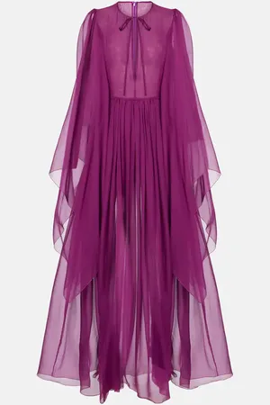 Dolce & Gabbana Gathered silk chiffon gown