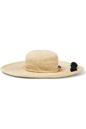 BONPOINT Capeline embroidered raffia sun hat