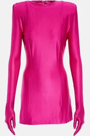 Vetements Diva gloves jersey minidress