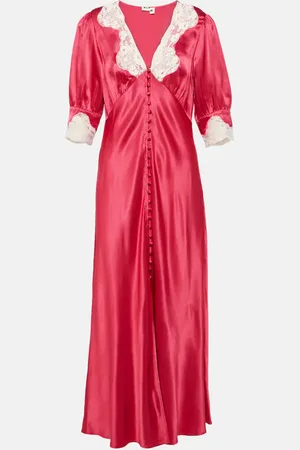 RIXO London Simone lace-trimmed maxi dress