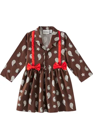 Mini Rodini Paisley bow-detail cotton dress