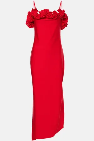 COPERNI Floral-applique jersey gown