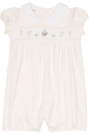 Ralph Lauren Baby embroidered cotton romper