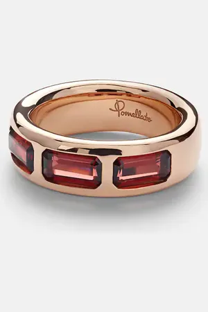 Pomellato Iconica 18kt rose gold ring with pyrope garnets