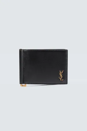 Saint Laurent Tiny Cassandre leather wallet