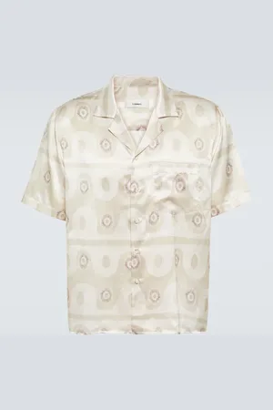 COMMAS Printed silk and cotton shirt