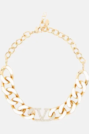 VALENTINO VLogo embellished chainlink choker
